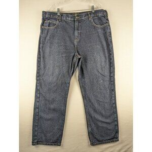 RED HEAD Jeans Men's 40x30 Blue Fleece Lined 100% Cotton BP9016 Medium Wash